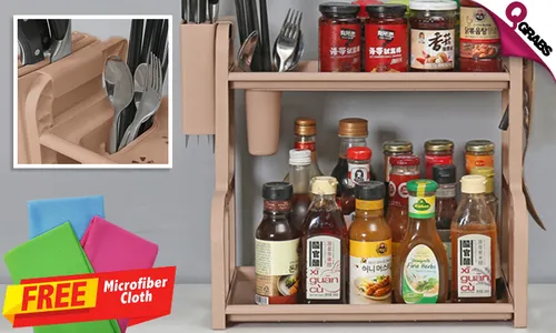 Multipurpose Kitchen Racks with FREE Microfiber Cloth!